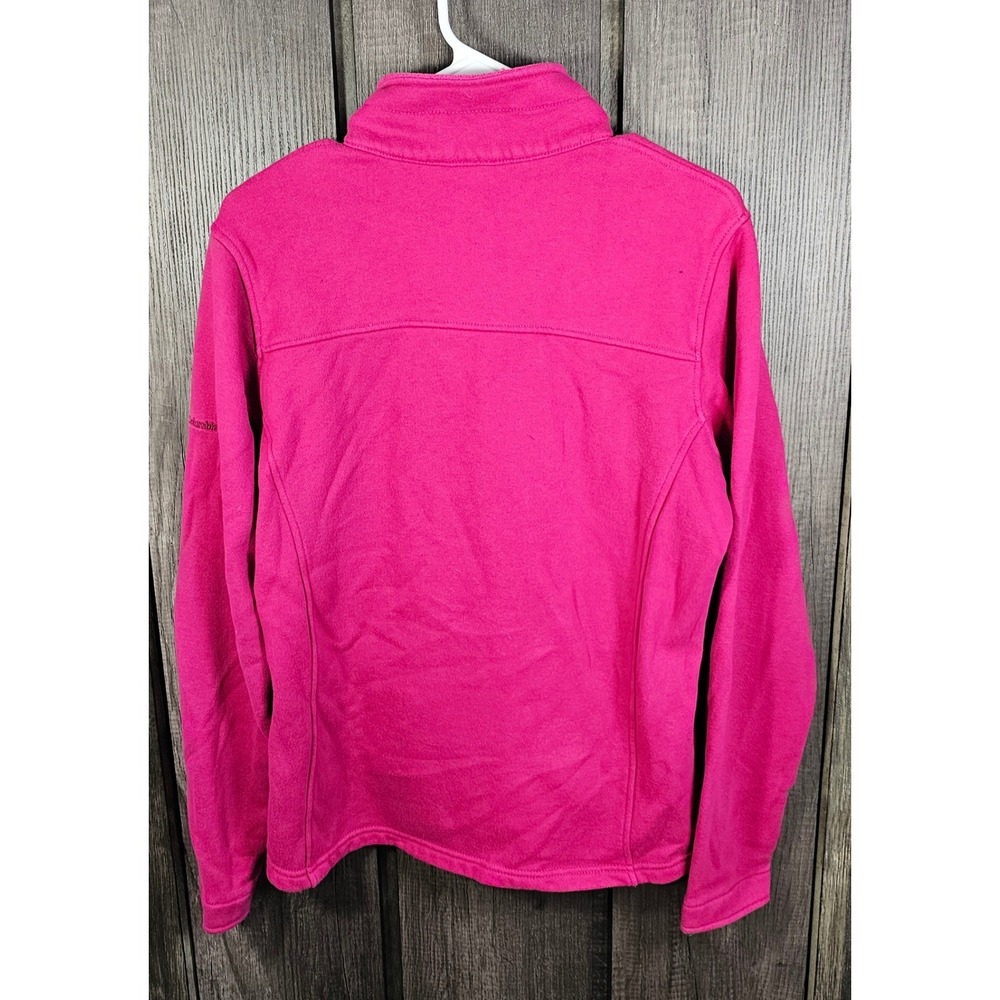 Columbia Sportswear Company Pink Fleece Zip Up Jacket Women's Size L - Picture 2 of 5